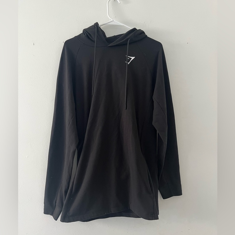 GYMSHARK Womens Large Black Pullover Hoodie